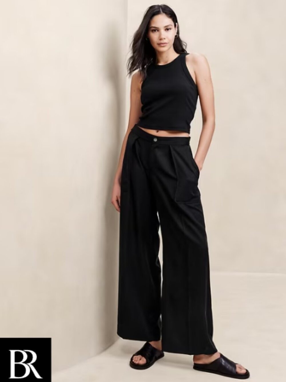 TENCEL Wide-Leg Pant NWT XXS